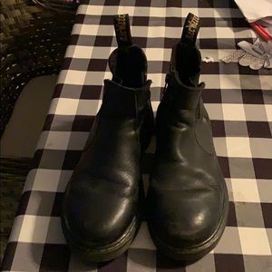 Black Doc Martens Chelsea boot zip up size boys 3